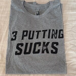 💜3/$12💜 Next Level Apparel Gray Tee with Bold Print